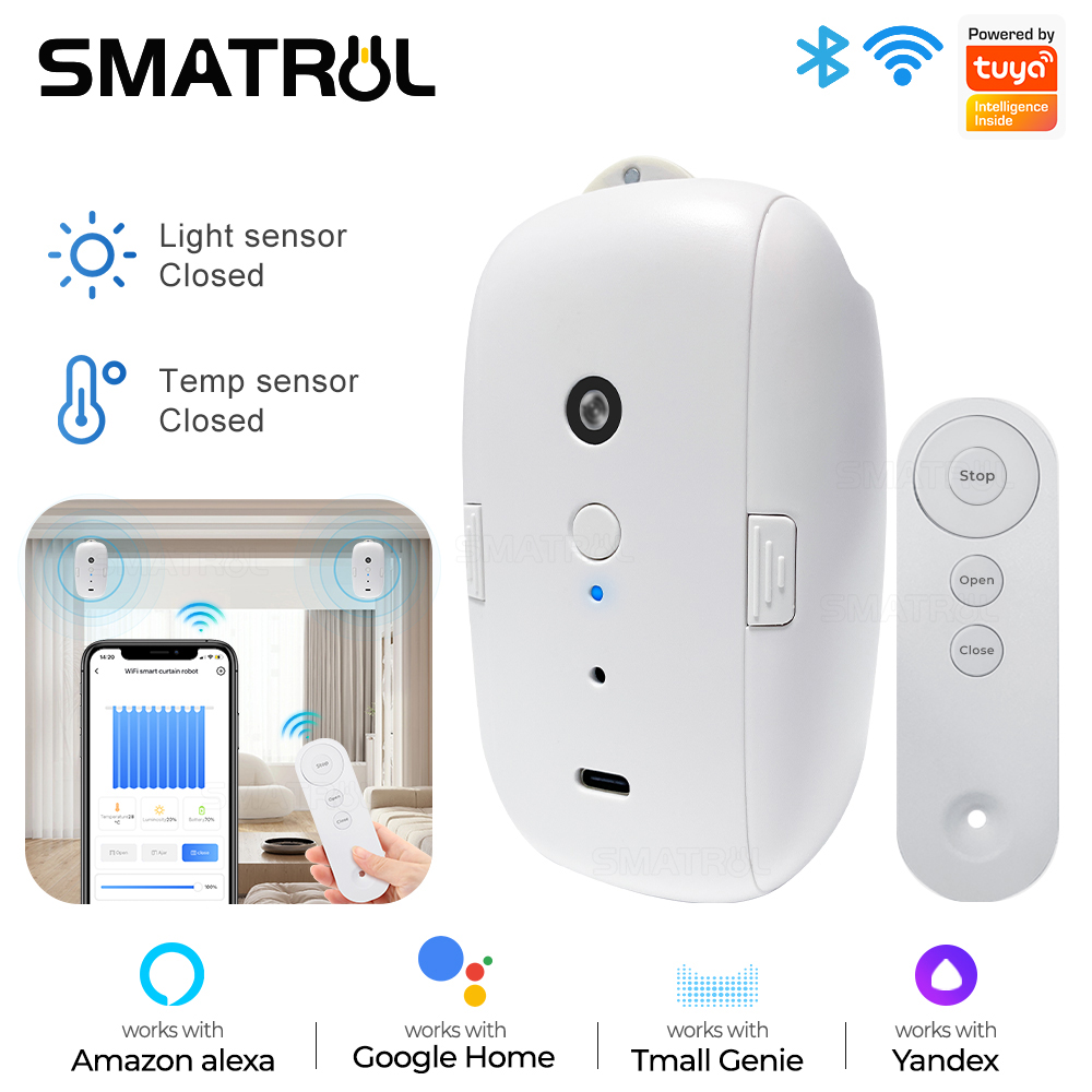 Smart Curtain Robot - Tuya Smart Curtain Motor Bt Voice