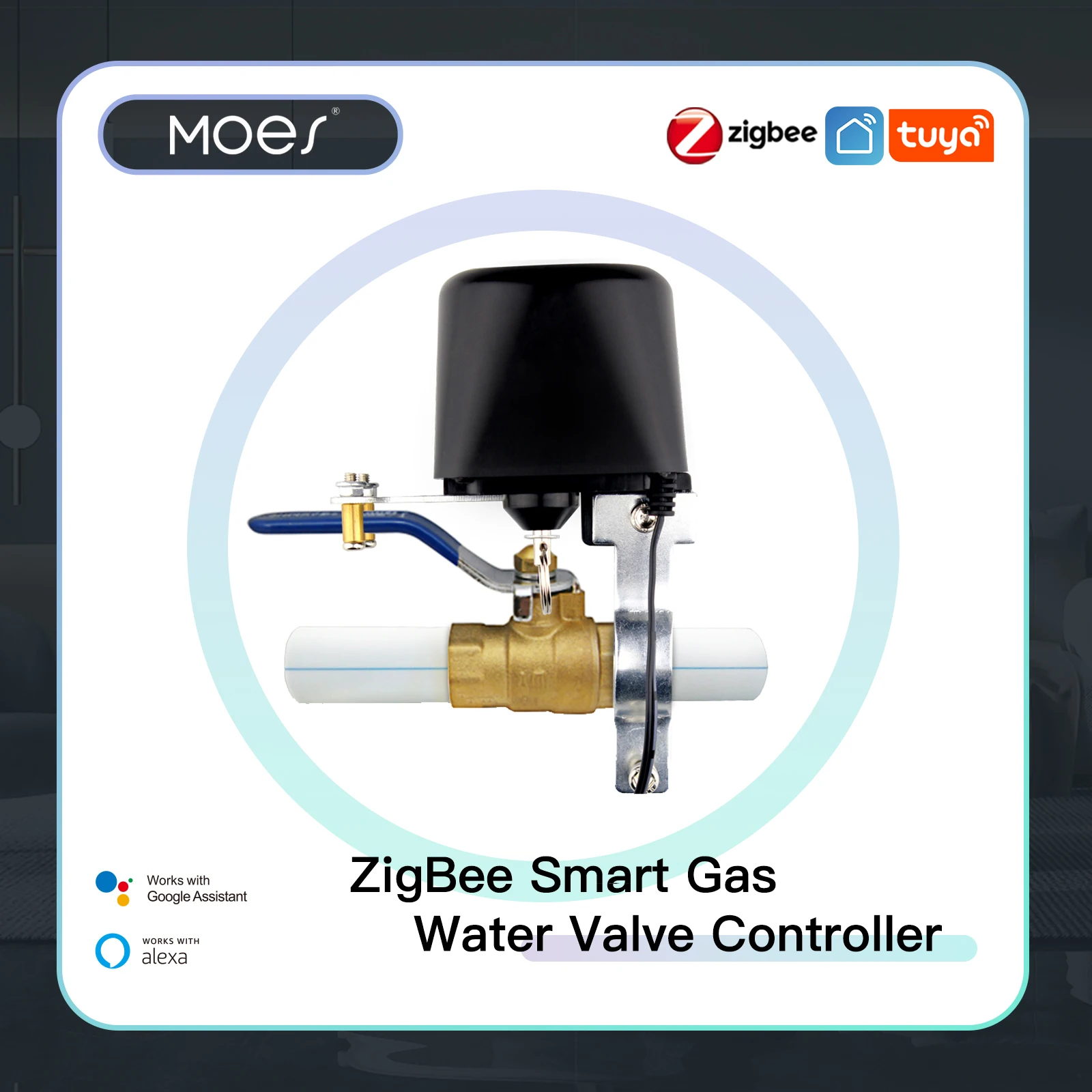 Smart Home Voice Assistant - MOES ZigBee 3.0 Smart Gas Water
