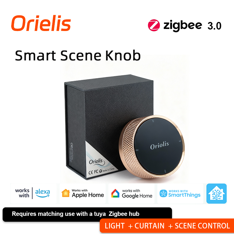Smart Light Switch - ORIELIS Tuya Zigbee Smart Scene Knob