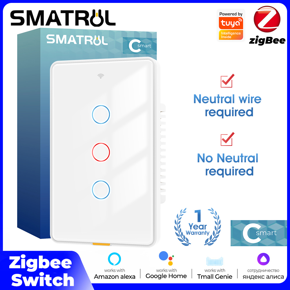 Smart Light Switch - Tuya Zigbee Smart Light Touch Switch