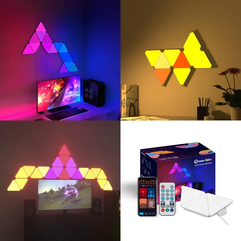 Smart Home Assistant - Banqcn Triangle LED Gaming Setup RGB