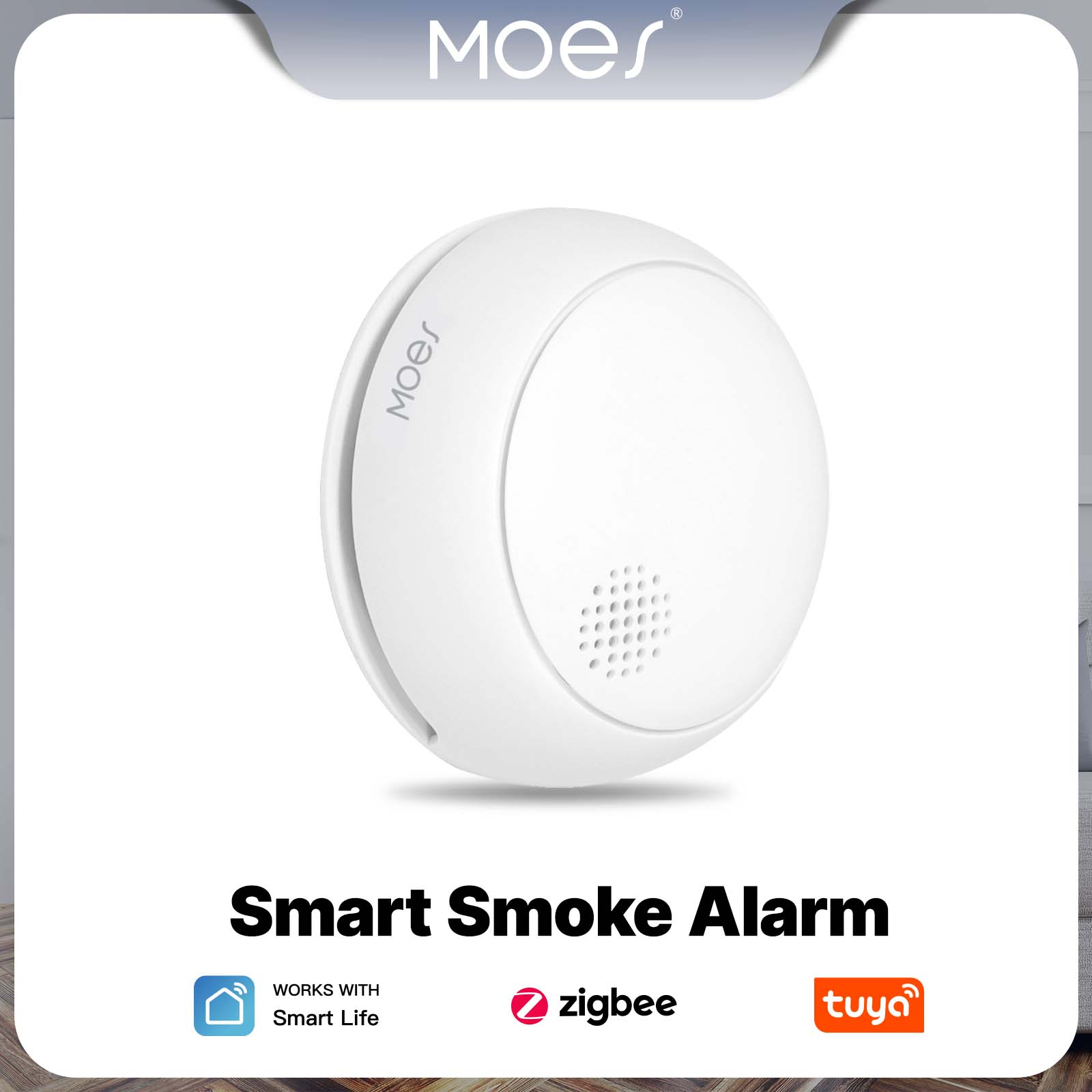 Smart Home Kitchen - MOES ZigBee Smart Smoke Alarm Detector