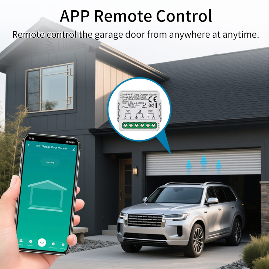 Tuya Smart Garage Door Switch  - Smart Home Voice Assistant review and price
