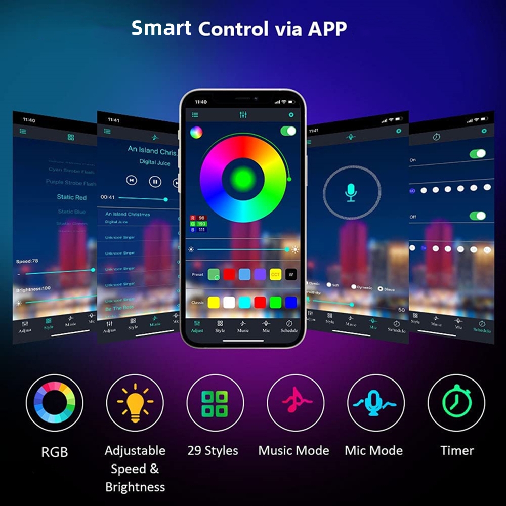 LED Lights RGB Strip Smart Mus - Smart Home Llm review and price