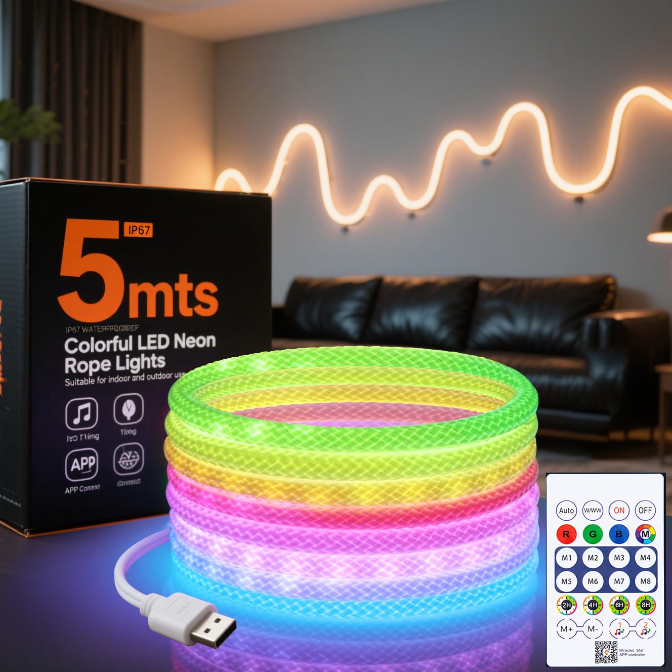 360 Degree Round RGBIC Neon LE - Smart Home Llm review and price