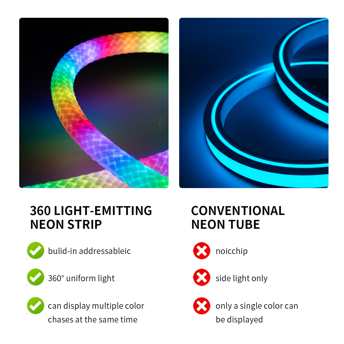 360 Degree Round RGBIC Neon LE - Smart Home Llm review and price