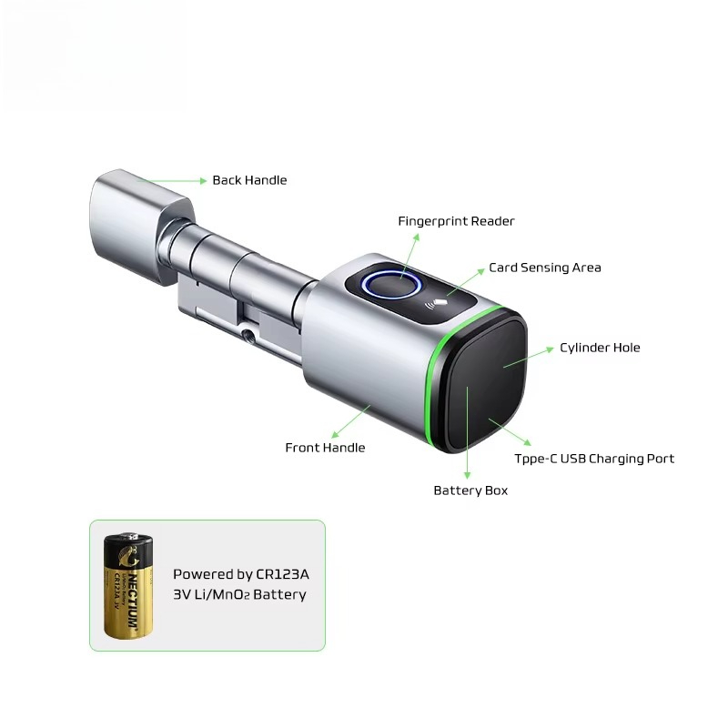 Tuya Wifi Smart Cylinder Door  - Airbnb Smart Home review and price