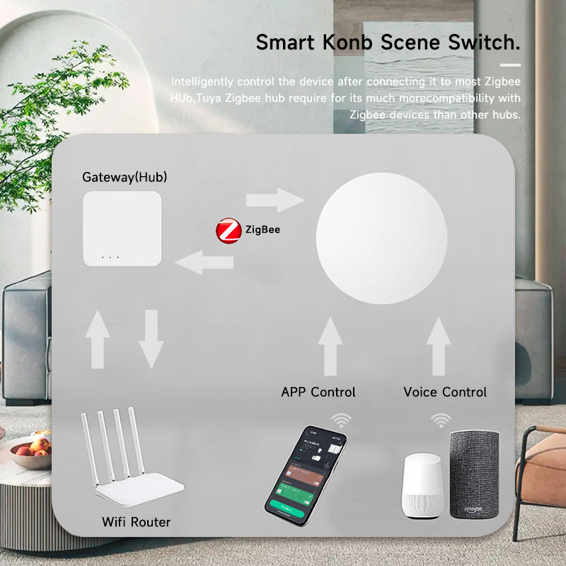 Tuya ZigBee Smart Wireless But - Smart Home Assistant review and price
