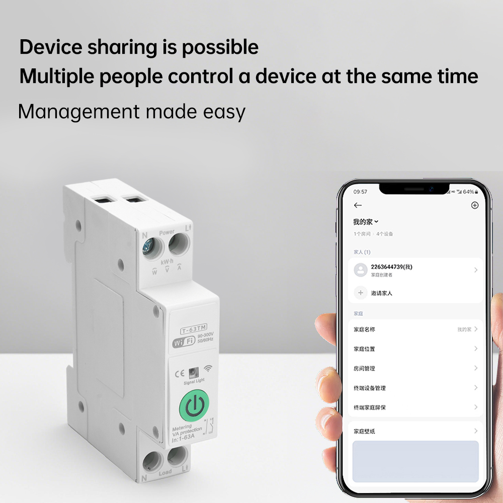 WIFI Smart Circuit Breaker Swi - Smart Home Energy App review and price