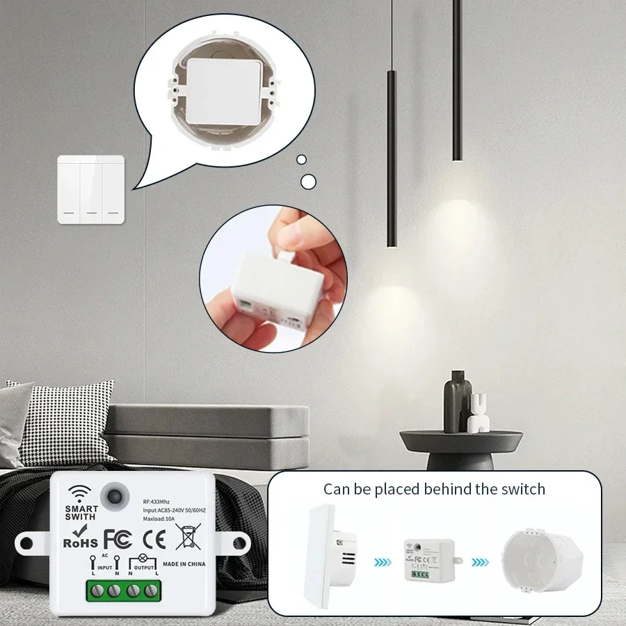 RF 433MHz Wireless Remote Cont - Smart Light Switch review and price