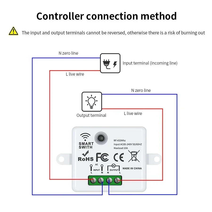 RF 433MHz Wireless Remote Cont - Smart Light Switch review and price