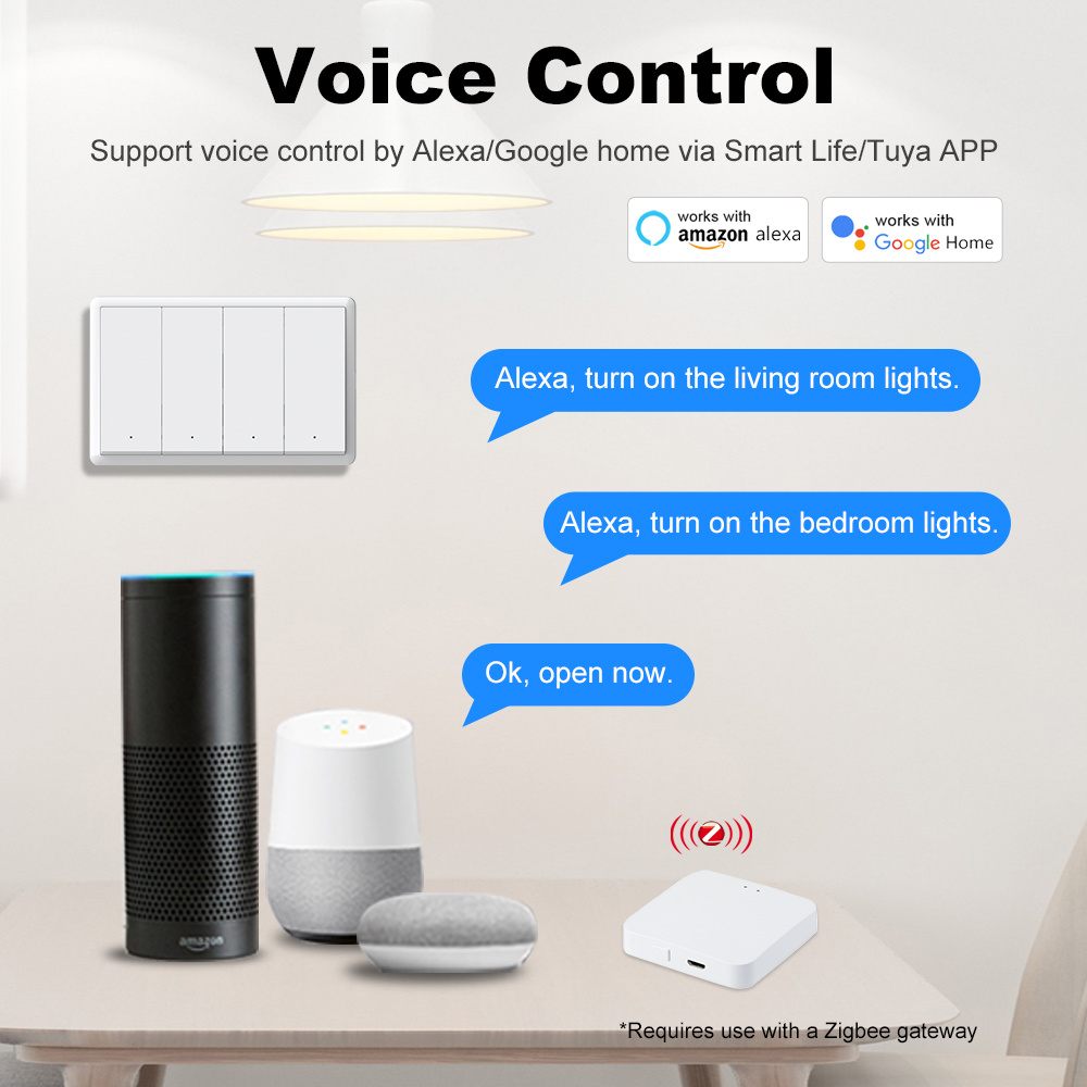 Manhot Smart zigbee Switch No  - Smart Light Switch review and price