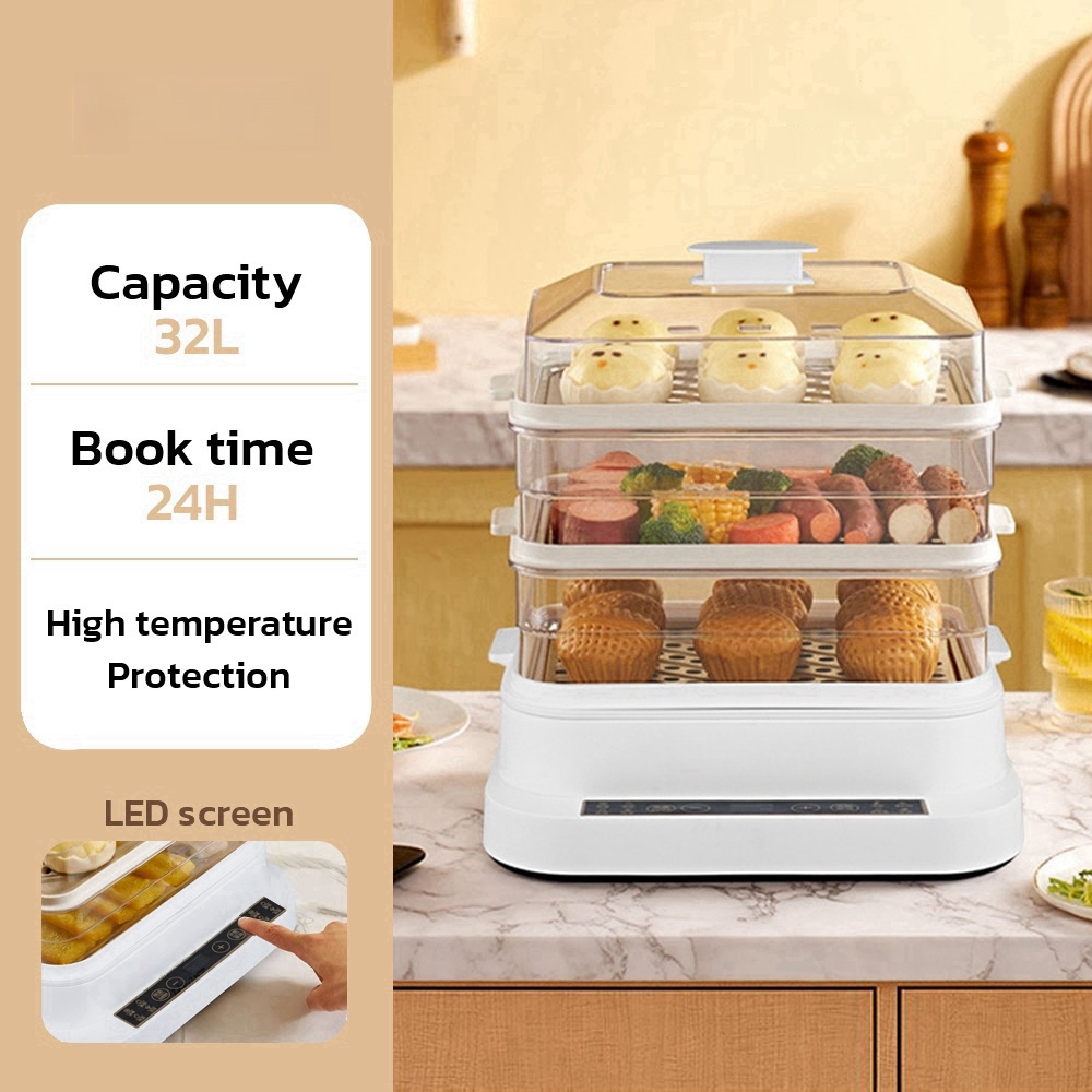 32L Smart Electric Steamer - 3 - Smart Home Kitchen review and price
