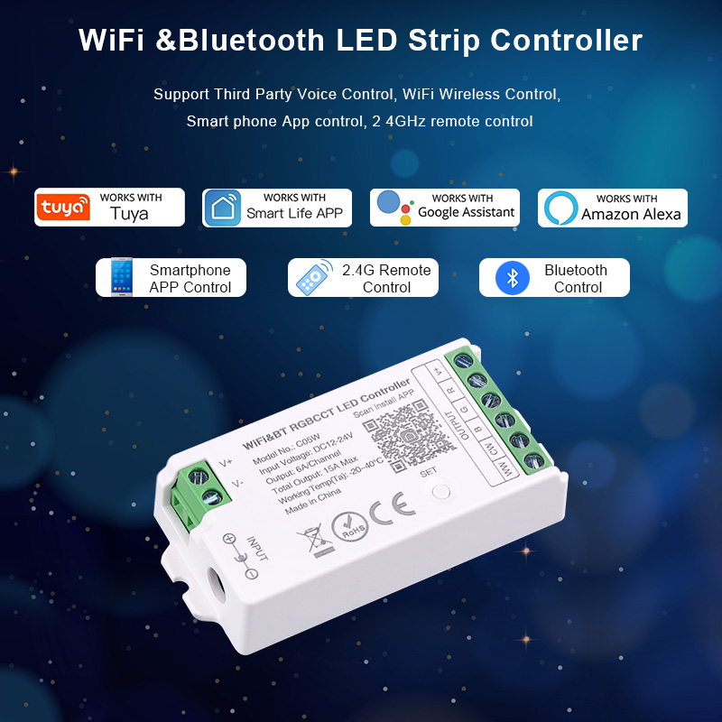 DC12V-24V WiFi LED Controller  - Smart Home Voice Assistant review and price