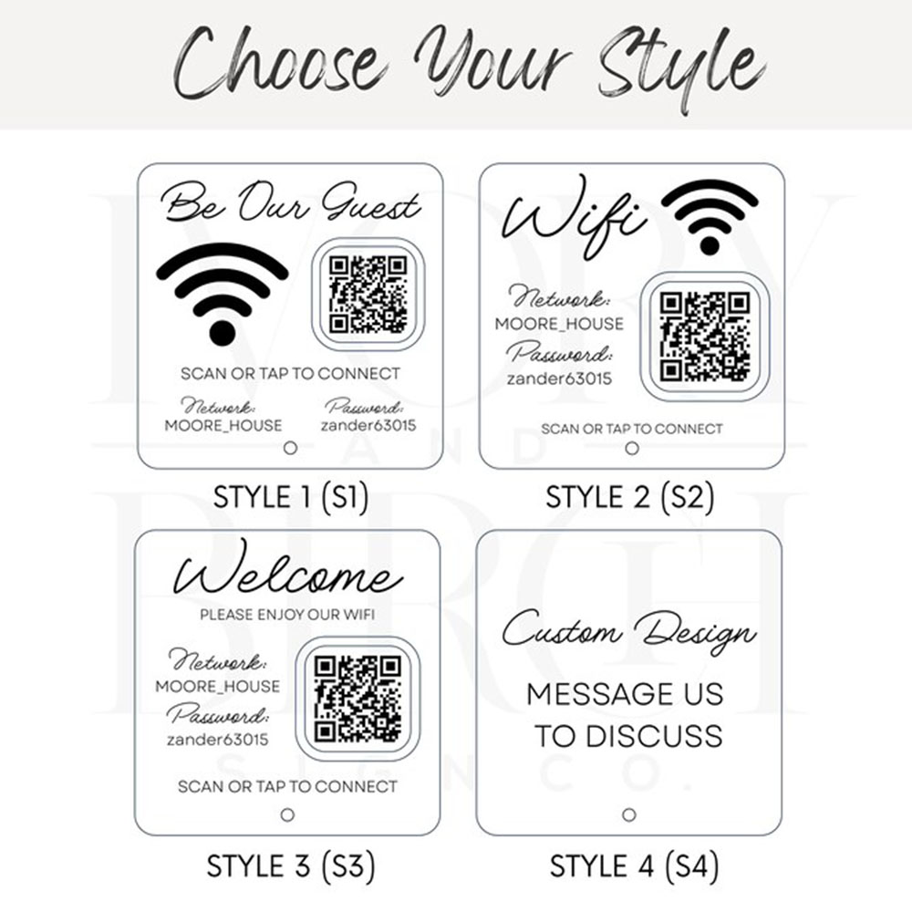Customizable Acrylic WiFi Sign - Airbnb Smart Home review and price