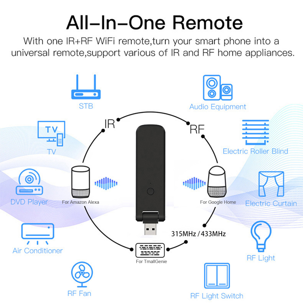 1Pc Smart RF IR Remote Control - Smart Home Energy App review and price
