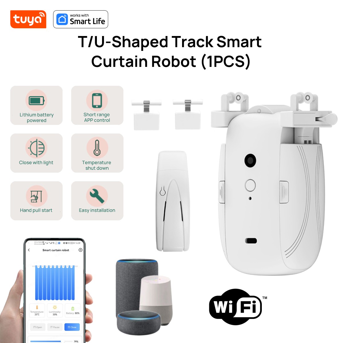 Tuya Smart WiFi Curtain Robot  - Smart Curtain Robot review and price