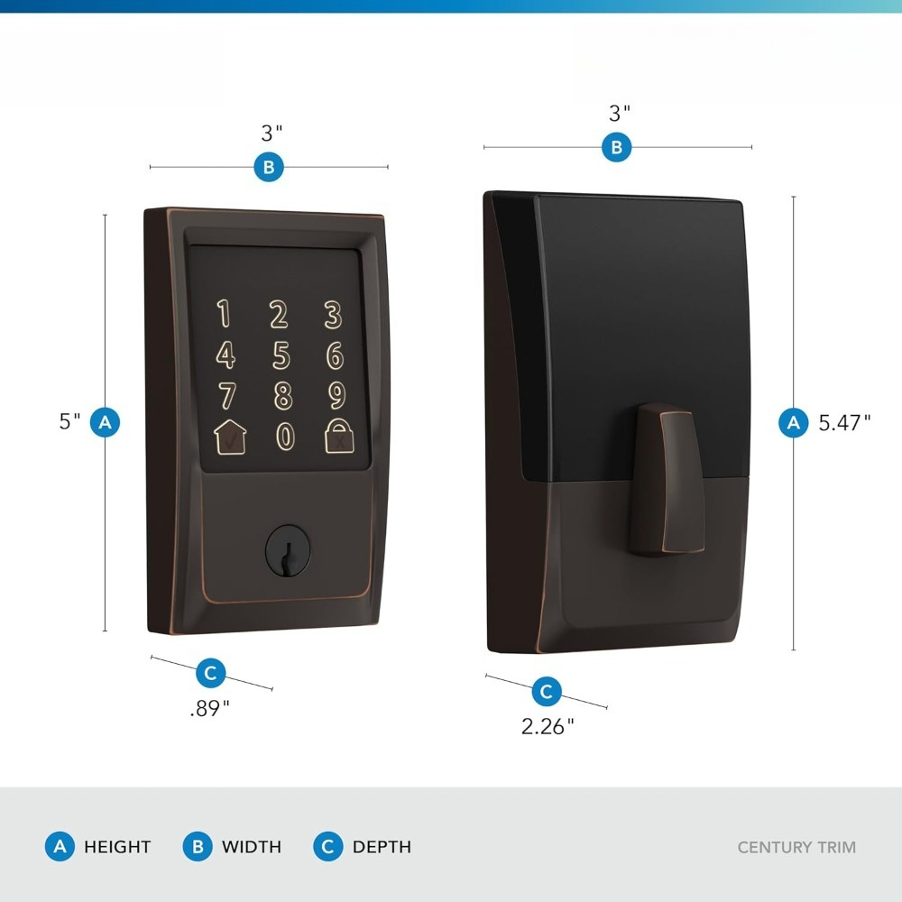 Smart Wi-Fi Deadbolt Lock Touc - Airbnb Smart Home review and price