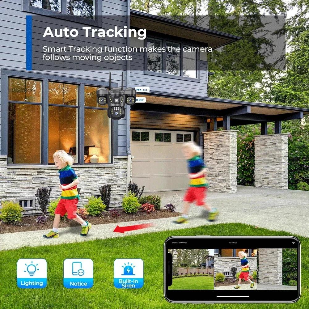 15MP 8K WIFI IP Camera Three S - Smart Home Kamera Outdoor review and price