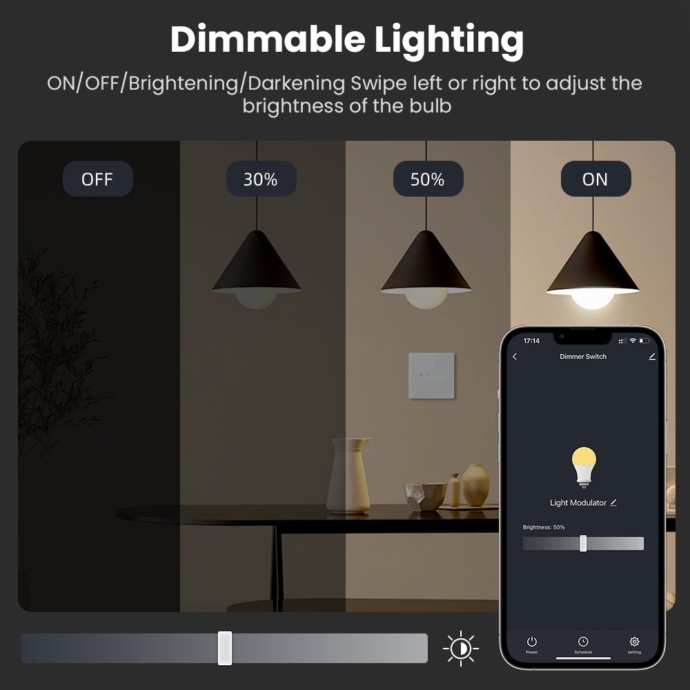AVATTO WiFi 1/2 Gang Smart Dim - Smart Light Switch review and price