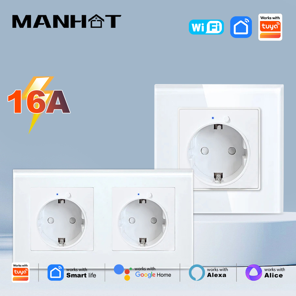 MANHOT WiFi Smart EU Wall Sock - Smart Home Energy App review and price