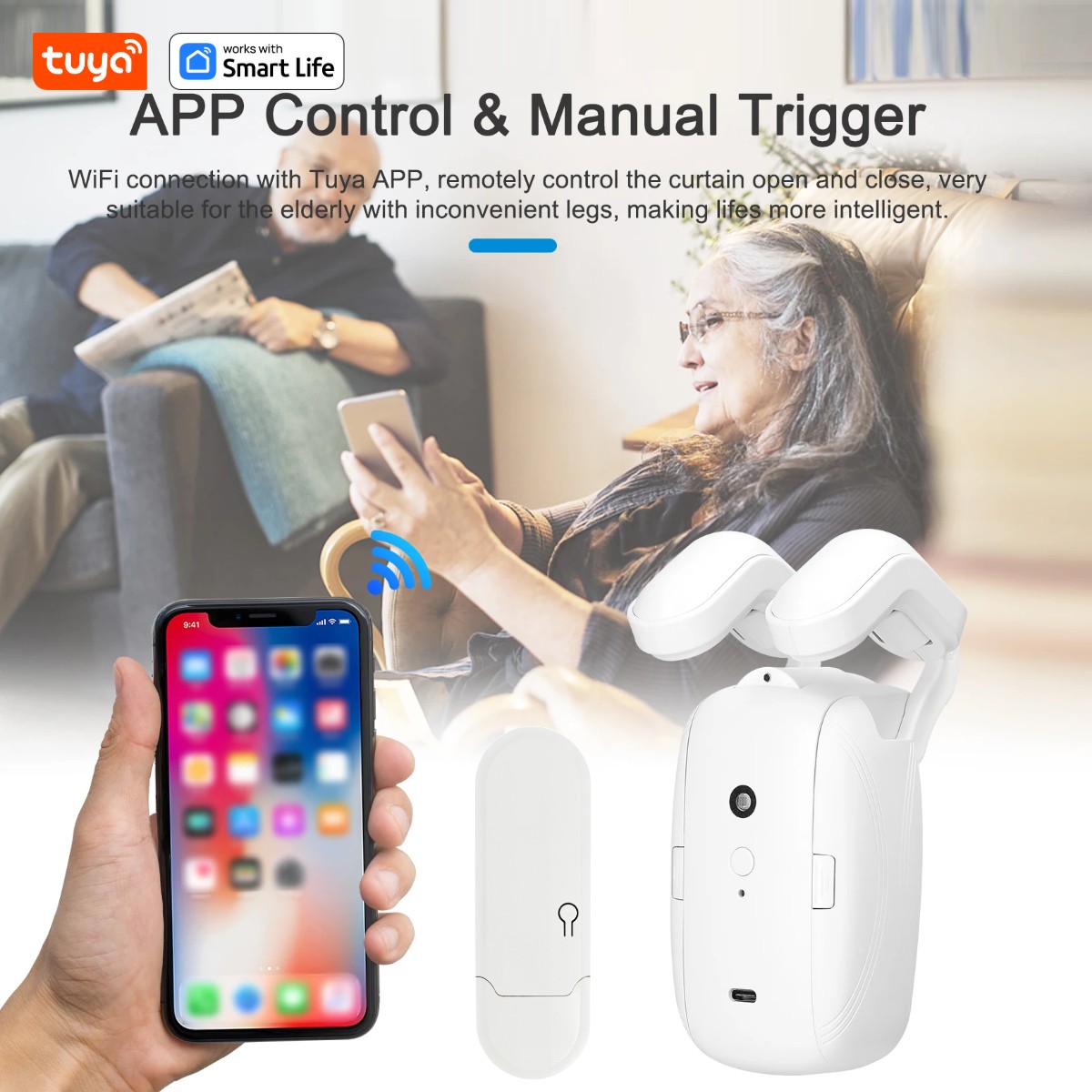 1/2PCS Tuya Smart WiFi Curtain - Smart Curtain Robot review and price