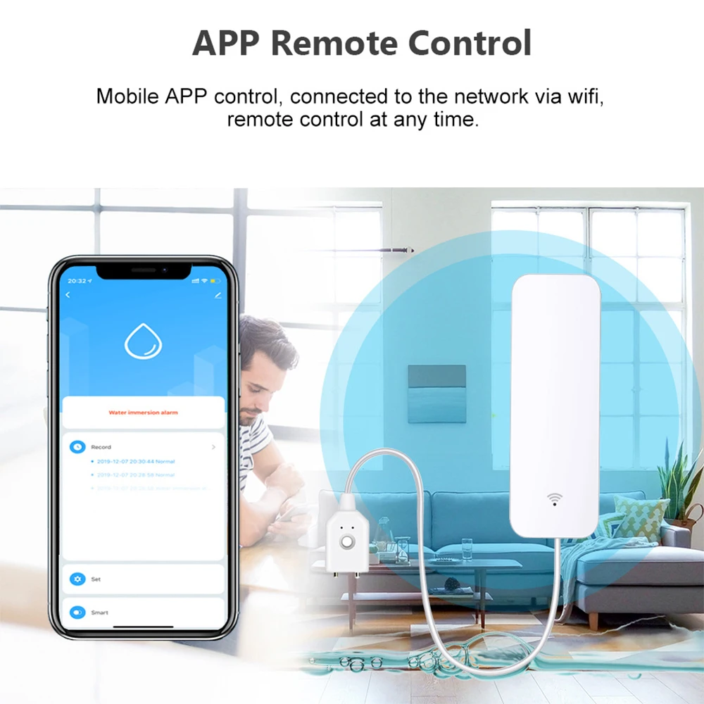Tuya WiFi Zigbee Water Sensor  - Smart Home Network review and price
