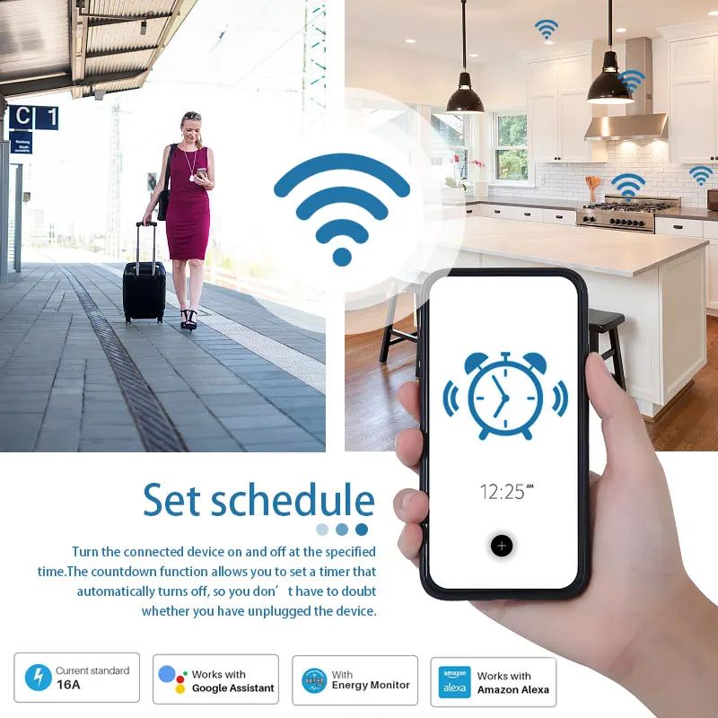 20A EU Smart Plug Wifi Socket  - Smart Home Energy App review and price