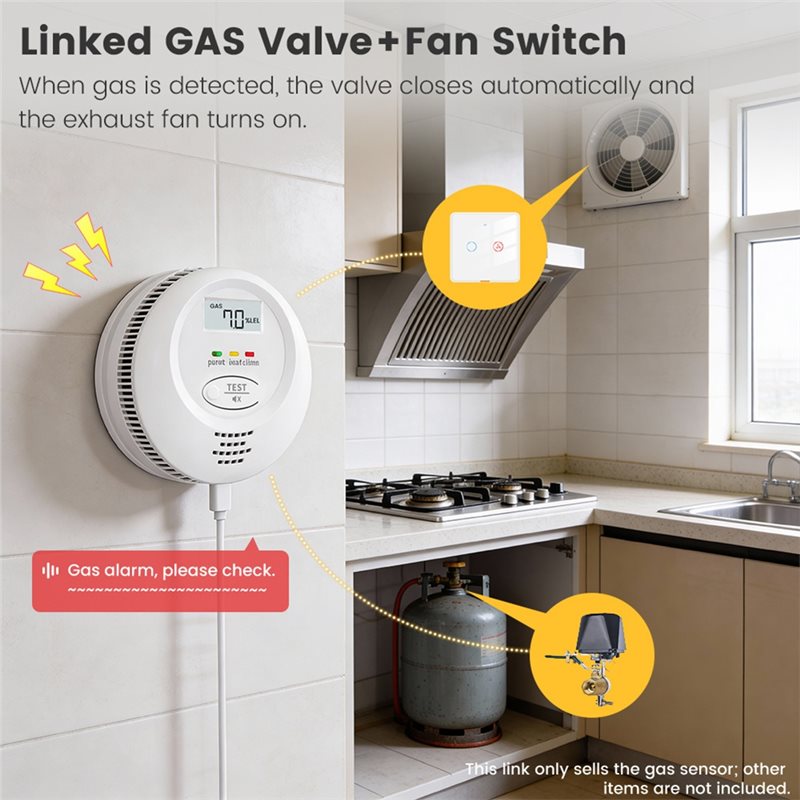 Tuya Smart Home Wifi Gas Leak  - Smart Home Kitchen review and price