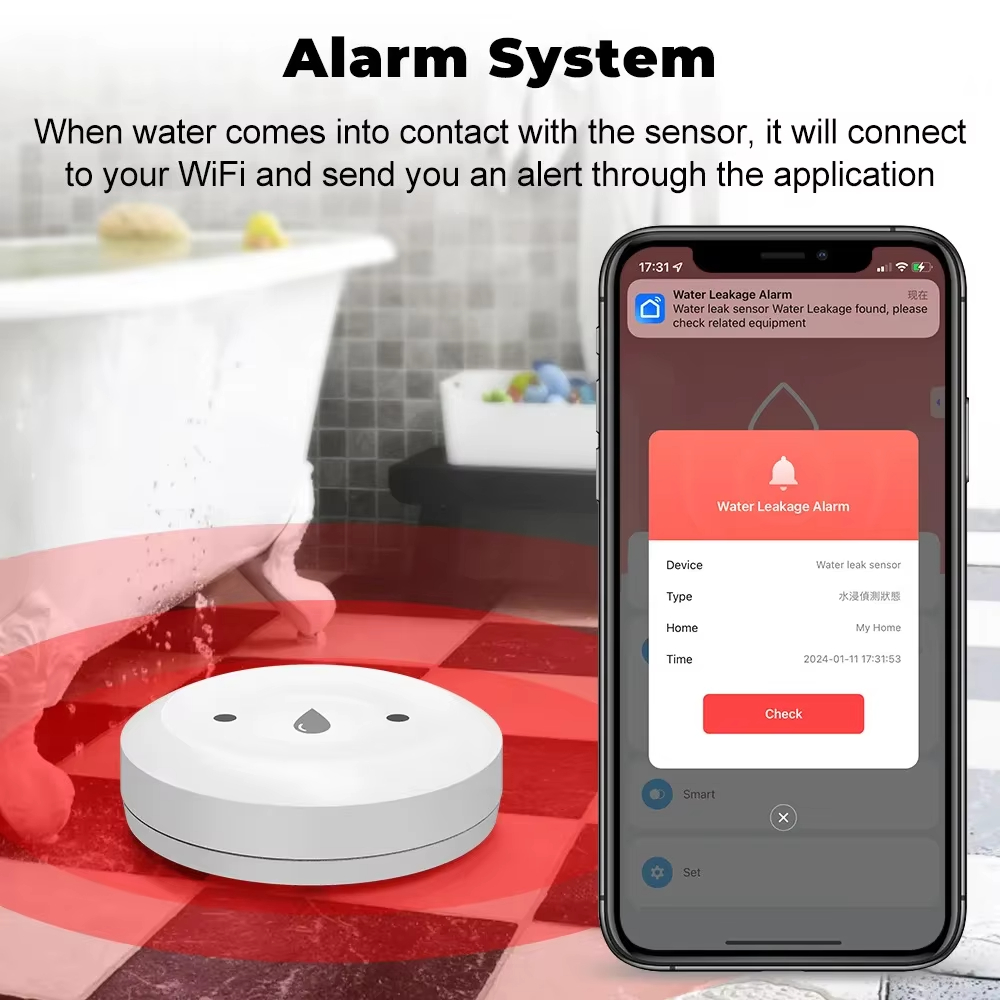 Tuya ZigBee 3.0 Water Leak Det - Smart Home Kitchen review and price