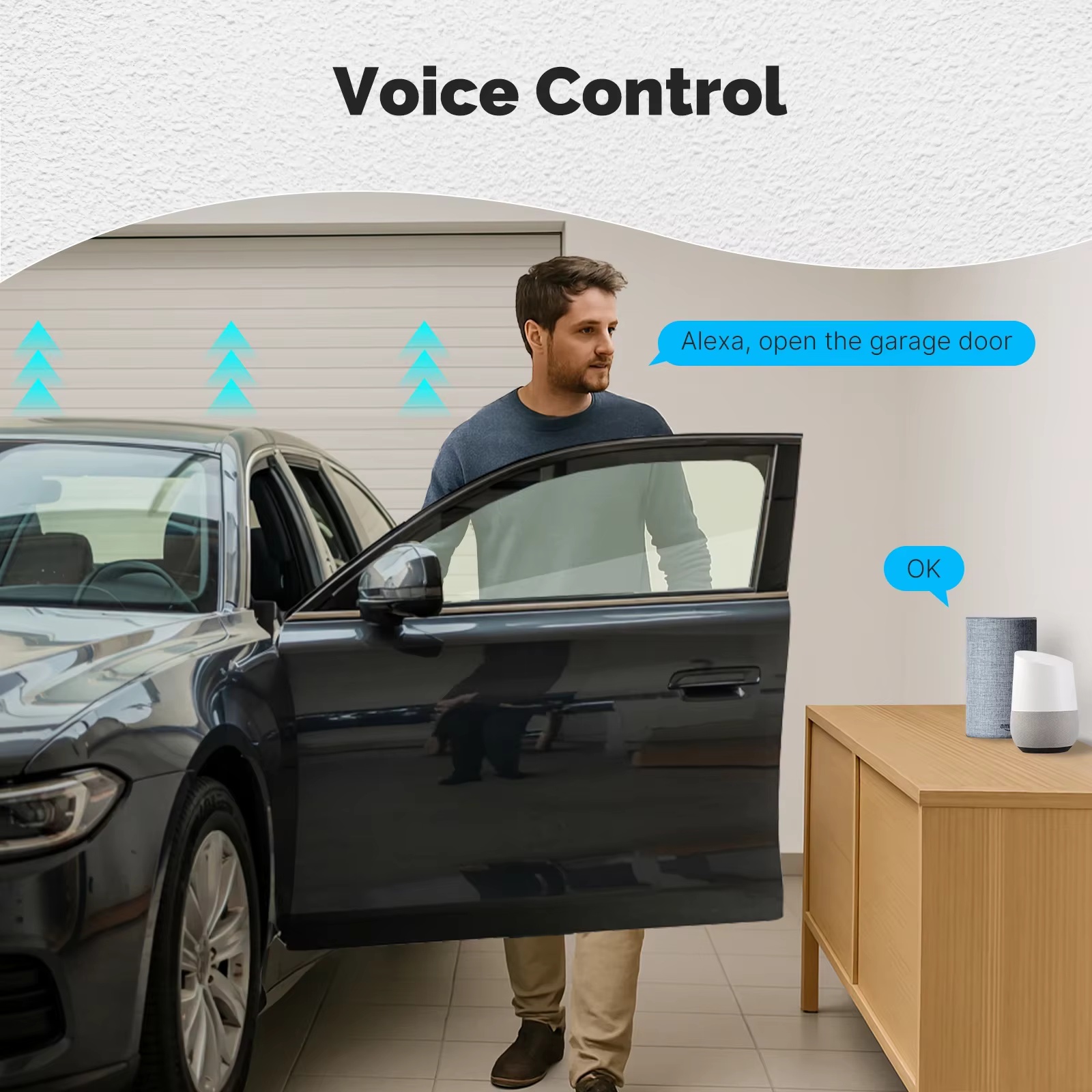 MOES Zigbee Garage Door Contro - Smart Home Voice Assistant review and price