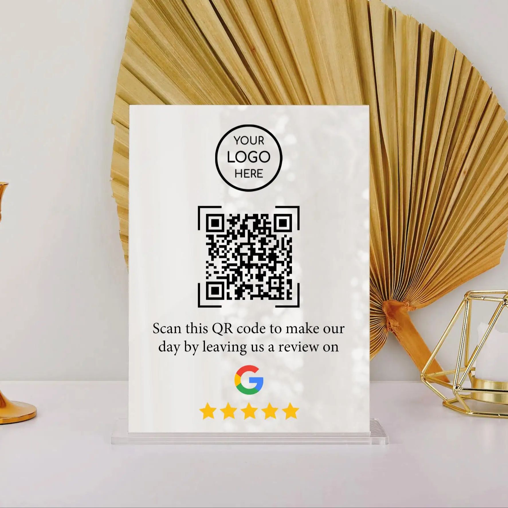 Customized QR Code Acrylic Sta - Airbnb Smart Home review and price