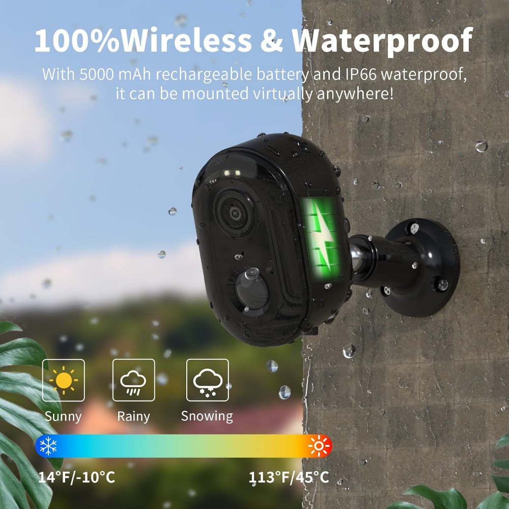 Outdoor Security Cameras, 2K N - Smart Home Speaker review and price