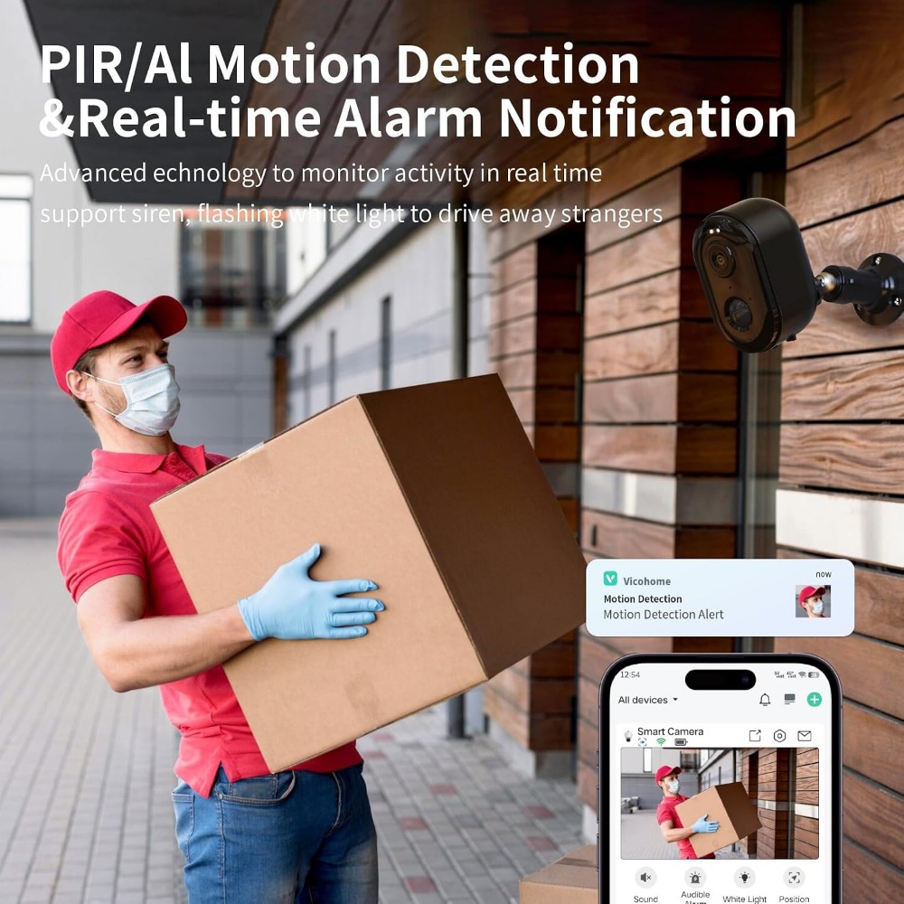 Outdoor Security Cameras, 2K N - Smart Home Speaker review and price