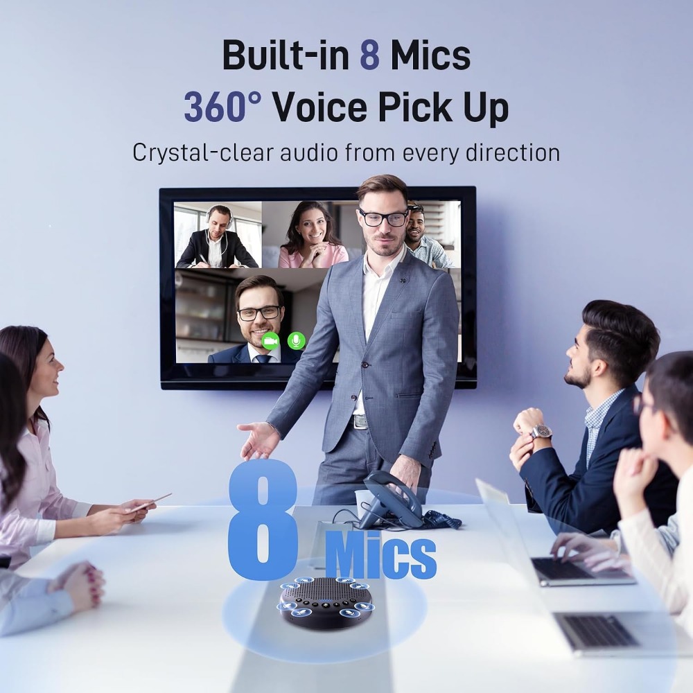 Conference Speaker with 8 Micr - Smart Home Speaker review and price