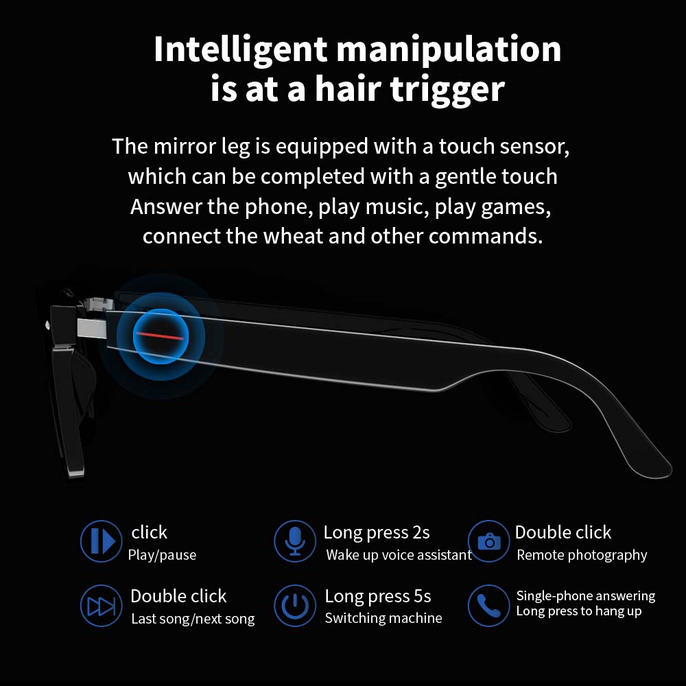 SENBONO E13 Smart Glasses:Blue - Smart Home Speaker review and price